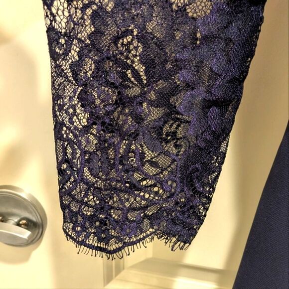 EUC LanTing Bride Navy Blue Wedding Guest Dress - SEE SIZE NOTES - Picture 4 of 10